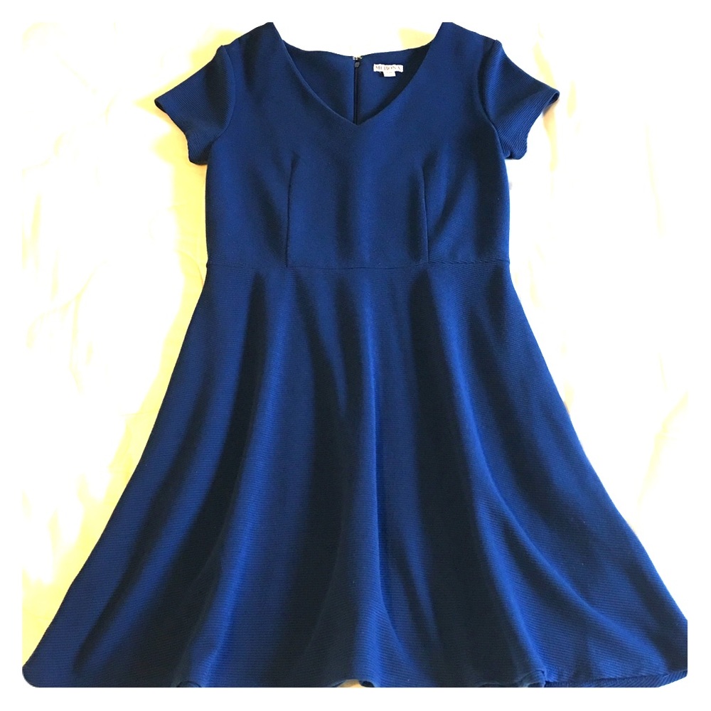 Navy Blue Skater Dress